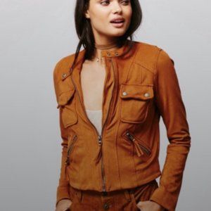 Free People•Mia Faux Suede Moto Jacket Medium